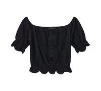 Guess - Shoulder Off Embroi Top - - Blouses & Shirts - Donna - Nero - S