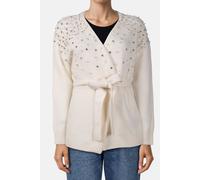 GUESS Sibilla Belted Cardi Pale Pearl Taglia: L | Cardigan Outlet | Donna | Bianco