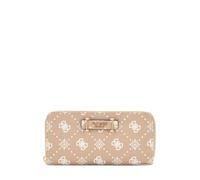 GUESS SILIA SLG MEDIUM ZIP AROUND, COLOR BSG - BISCOTTI LOGO BSG - BISCOTTI LOGO One Size