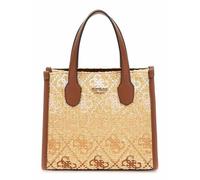 Guess Borsetta donna Silvana 2 Comp Mini Tote, logo, cognac, unica
