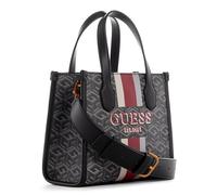 GUESS Silvana 2 Compartment Mini Tote, Borsa a Tracolla Donna, Logo Carbone, Taglia Unica