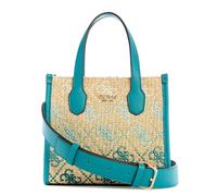 GUESS borsetta Silvana Mini Two Compartment Tote XS Teal Logo
