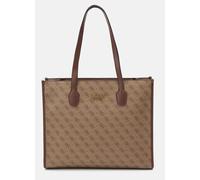 GUESS Silvana Girlfriend Tote Latte Logo / Brown