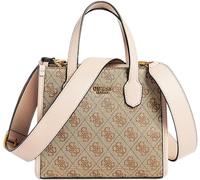 GUESS Silvana Mini Donna 4G Logo Manico Pattina Borsa Grande IN Lattee