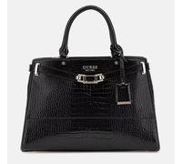 Guess Silvye Borsa In Pelle Sintetica Con Stampa Croc Nera