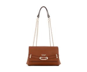 GUESS Silvye Convertible Xbody Flap Bag Cognac