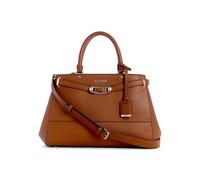 GUESS Silvye Luxury Satchel, Cartella Donna, Cognac, Taglia Unica