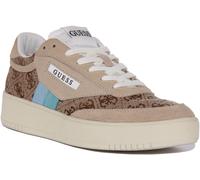 GUESS Sisty 4G Logo Scarpe Sportive Casual Beige Marrone Da Donna UK 3 - 8