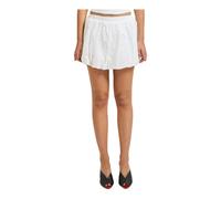 Guess, ,Skirts ,Donna ,Bianco ,M Mini Gonna in Cotone