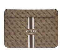 GUESS - Custodia Magnetica Per Computer Da 16 Pollici Con Striscia 4g Stampata Modello, Marrone - SPEDIZIONE GRATUITA