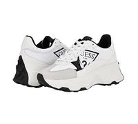 GUESS Calebb, Scarpe da Ginnastica Donna, Bianco Nero 144, 37 EU