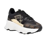 GUESS Sneaker Calebb3 Donna, Nero/Oro Multi 001, 37.5 EU