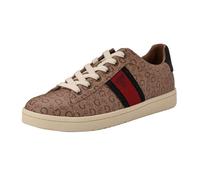GUESS Sneaker da Uomo Larva, Marrone Chiaro Denim Logo Multi 230, 46 EU