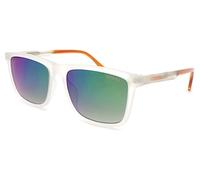GUESS Sole Opaco Trasparente con Verde Multi Strato Lenti a Specchio GU9211 27Q