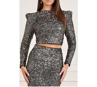 GUESS Sparkle In The Dark Jet Black Multi Taglia: XXS | Maglie a manica lunga Outlet | Donna | Nero