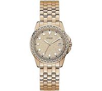 Guess Spritz Quartz Crystal Rose Gold Dial Ladies Watch W1235L3
