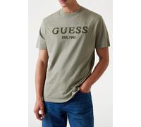 GUESS Ss Cn Box Logo Mossy Green Taglia: XL | Magliette basic Outlet | Uomo | Verde