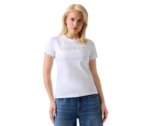 Guess SS CN Guess Studs Script Tee Maglietta Donna (Pacco da 1)