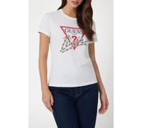 GUESS Ss Cn Icon Tee Pure White Taglia: S | Maglie Sportivi Outlet | Donna | Bianco