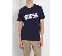 GUESS Ss Cn Logo Tee Smart Blue Taglia: S | Pantaloni cargo Outlet | Uomo | Blu