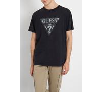 GUESS Ss Cn Treated Triang Jet Black A996 Taglia: XL | T-shirt Outlet | Uomo | Nero