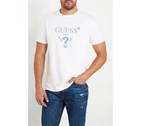 GUESS Ss Cn Treated Triang Pure White Taglia: S | Jeans straight fit Outlet | Uomo | Bianco