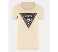 Guess Ss Cn Triangle Python Tee T-Shirt Nero Logo Pit Bril Donna W5BI15J1314-JBL