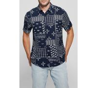 GUESS Ss Eco Rayon Geo Ban Geo Bandana Taglia: M | Camicie Casual Outlet | Uomo |