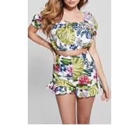 GUESS Ss Mayara Puff Slv L Island Fancy Taglia: M | Cappotti Outlet | Donna |