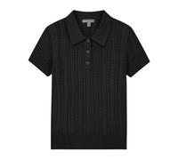 Guess - SS Pointelle Vienna Swtr Polo - - Tops - Donna - Nero - L