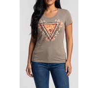 GUESS Ss Triangle Flowers Sage Leaf Taglia: S | Maglie Sportivi Outlet | Donna | Verde