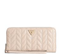GUESS portafoglio Stacey SLG Zip Around Wallet Light Beige avorio