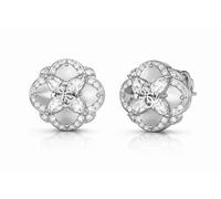 Guess Steel stud Orecchini with zircons Wild Flower JUBE05504JWRHT/U