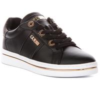 Guess Stew Side Logo Scarpe Trainer Donna Nero Allacciate UK 5-10