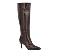 Guess Stivali alti da donna Wayla al ginocchio, Marrone scuro Croco 200, 39.5 EU