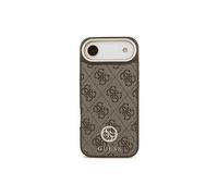 GUESS Strass Logo MagSafe GUHMP17MP4GRMDEW CUSTODIA PER CELLULARE per Apple Universale, Marrone