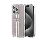 GUESS Strisce dorate COVER per Apple iPhone 15 Pro, Rosa