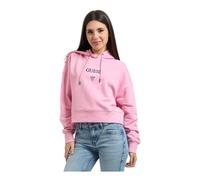 Guess, ,Sweatshirts & Hoodies ,Donna ,Rosa ,L Felpe ricamato