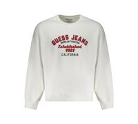 Guess Jeans White Cotton Men Sweater - S
