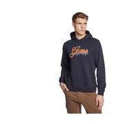 Guess, ,Sweatshirts & Hoodies ,Uomo ,Blu ,XS Felpa con Cappuccio Uomo Elegante