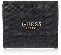 GUESS SWZG8500440BLA LAUREL SLG CARD & COIN PURSE Donna BLACK Taglia Unica