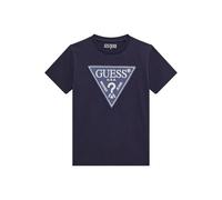 Guess T-Shirt a Triangolo Eco a Maniche Corte Bambino, Blu Intelligente, 16 Anni