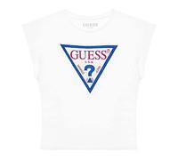 Guess T-shirt bambine e ragazza da 8 a 16 anni Vari colori disponibili (rosa, bianco, nero, giallo) Modello girocollo, manica corta Stampa logo frontale impreziosito da strass Made in Bangladesh Comp.