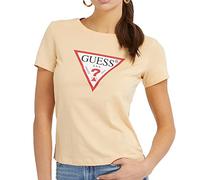 GUESS T-Shirt Beige Donna Originale, beige, S