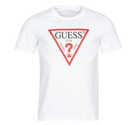 Guess T-shirt CN SS ORIGINAL LOGO TEE in Bianco EU XS