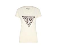 Guess, ,Tops ,Donna ,Bianco ,XS T-shirt a maniche corte e girocollo con stampa
