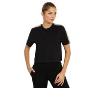 GUESS T-Shirt Donna Britney Crop Tee Nero ES23GU70 V3RI08I3Z14 L