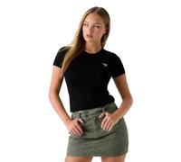 Guess Maglietta Donna Mini Triangle Manica Corta Nero XS