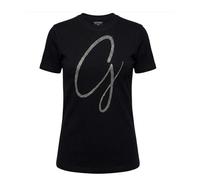 GUESS T-Shirt Donna Maxi G Studs Tee con Strass Logo Black ES26GU34 W6GI39K3478 JBLK