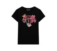 GUESS T-Shirt Eco a Manica Corta Bambina, Nero corvino, 8 Anni